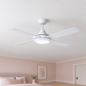 Eglo bondi 1 ventilatore da soffitto con luce led 20w 3000k 5000k 122cm con telecomando bianco oltre 20 mq