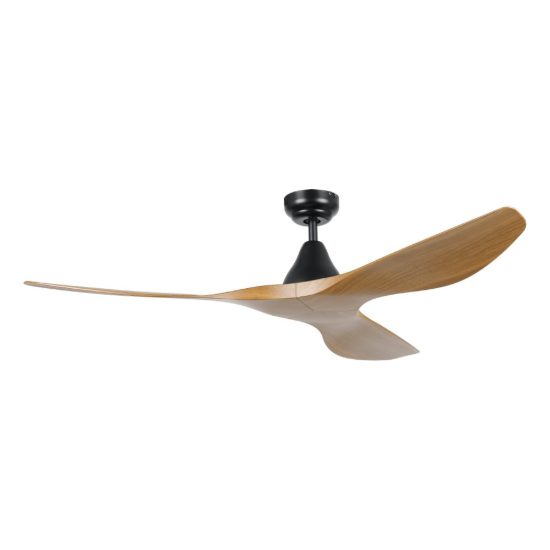 Eglo portsea ventilatore da soffitto dc senza luce 132cm con telecomando nero e noce oltre 20 mq
