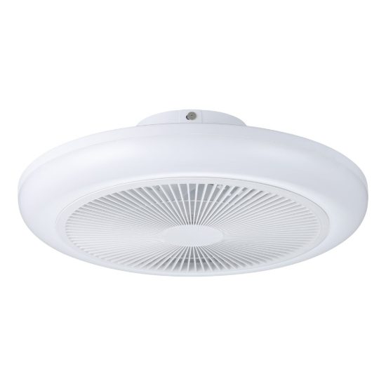 Eglo sayulita 1 ventilatore dc a plafoniera led 25,3w 2700-6500k 46cm con telecomando bianco fino a 20 mq