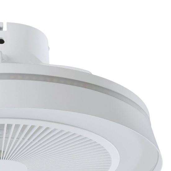 Eglo vallonia 1 ventilatore dc a plafoniera led 31,7w rgb 2700k 6500k 48cm con telecomando bianco fino a 20 mq