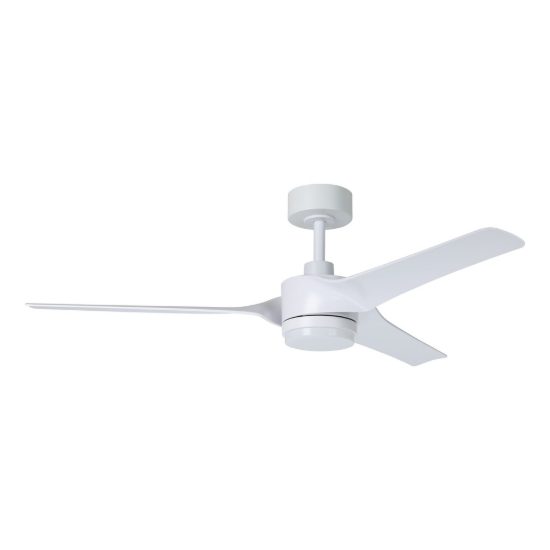 Eglo orcutt ventilatore da soffitto dc con luce led 16,5w 3000k 5000k 132cm con telecomando bianco fino a 20 mq