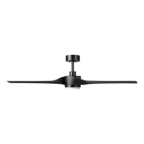 Eglo orcutt ventilatore da soffitto dc con luce led 16,5w 3000k 5000k 132cm con telecomando nero fino a 20 mq