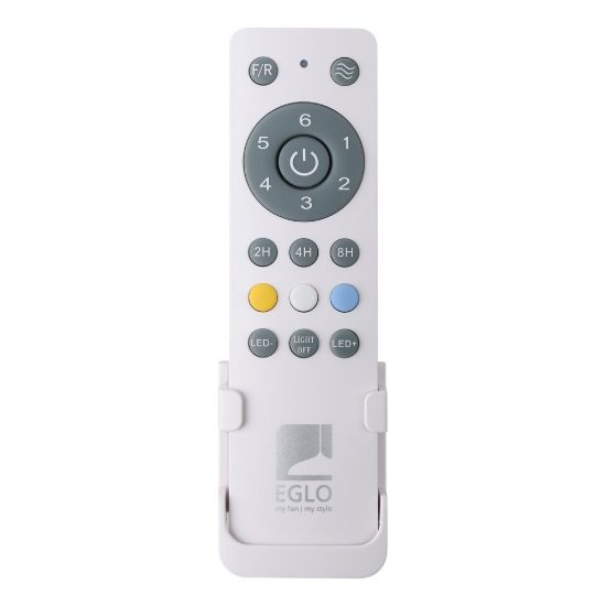 Eglo orcutt ventilatore da soffitto dc con luce led 16,5w 3000k 5000k 132cm con telecomando nero fino a 20 mq
