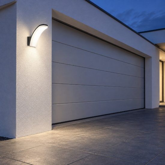 Eglo laconella e applique da esterno led 11,5w 4000k 7cm ip44 moderna rettangolare nera