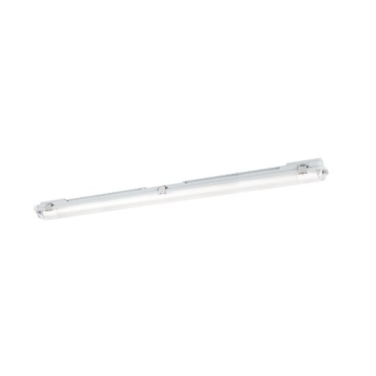 Eglo eco tube e plafoniera da esterno g13 128,5cm ip65 moderna lineare grigia