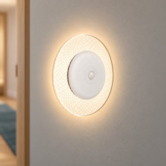 Eglo trepella applique led 0,7w rgb 3000k 11,5cm con telecomando per soggiorno moderna bianca