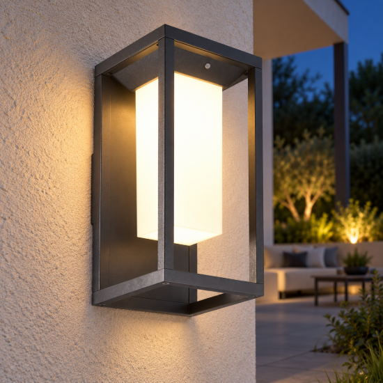 Applique per esterno led 3000k ip54 moderna antracite