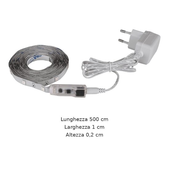 Eglo led stripe e striscia led rgb 12,5w 500cm dimmerabile con telecomando