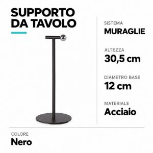 Eglo muraglie supporto da tavolo per applique ricaricabile 30,5cm nero
