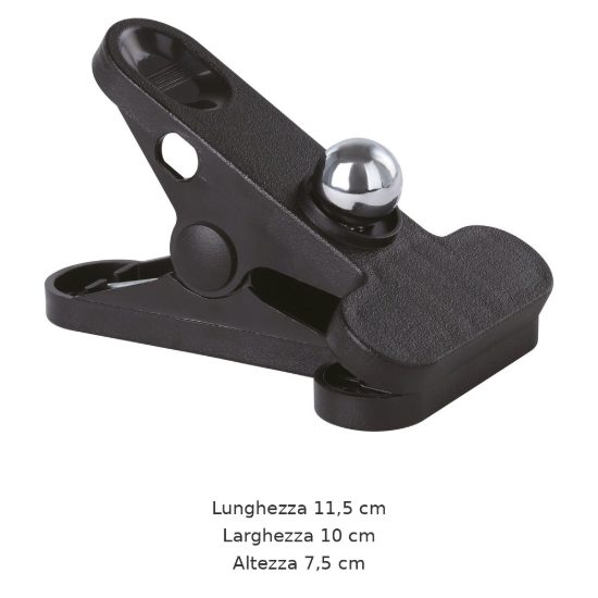 Eglo muraglie pinza di fissaggio per applique ricaricabile 11,5cm nera