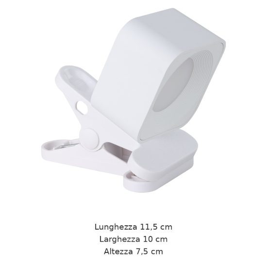 Eglo muraglie pinza di fissaggio per applique ricaricabile 11,5cm bianca