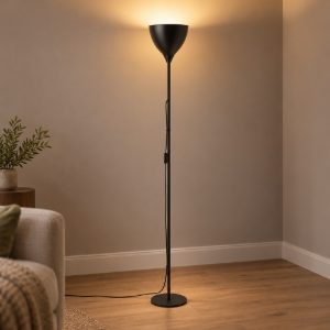 Eglo vilastrosi e piantana e27 165cm per soggiorno moderna nera