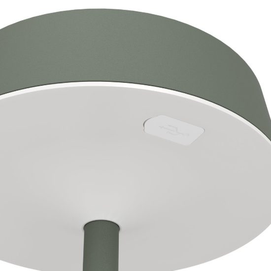 Eglo simeri lampada solare da tavolo per esterno led 3w cct 3000k 6000k 31cm ip44 moderna verde