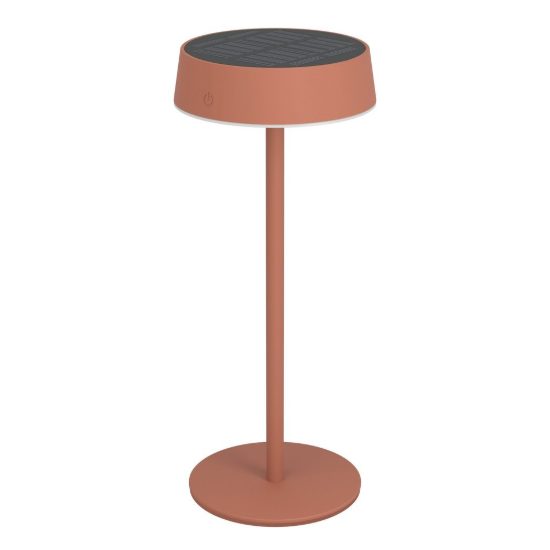 Eglo simeri lampada solare da tavolo per esterno led 3w cct 3000k 6000k 31cm ip44 moderna arancione