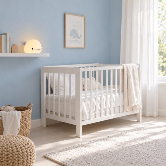 Eglo castellino lampada da comodino abat-jour per cameretta bambini led 5w rgb 3000k 10,5cm balena bianca