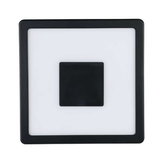 Eglo iphias 2 plafoniera da esterno led 17w 3000k 21cm ip44 moderna quadrata nera