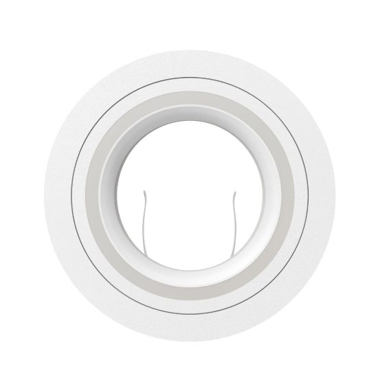 Eglo carosso faretto da incasso per cartongesso orientabile gu10 foro 8cm rotondo bianco