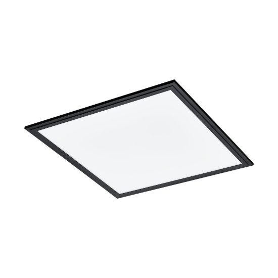 Eglo salobrena 1 plafoniera led 21,5w 4000k 45cm per camera da letto moderna nera