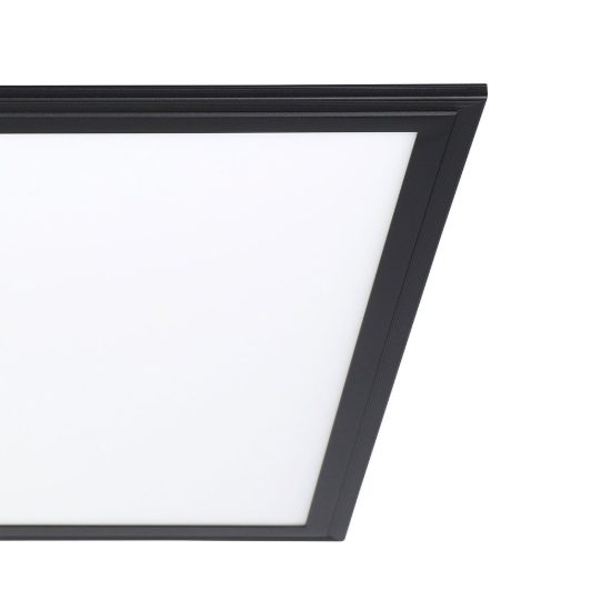 Eglo salobrena 1 plafoniera led 21,5w 4000k 45cm per camera da letto moderna nera