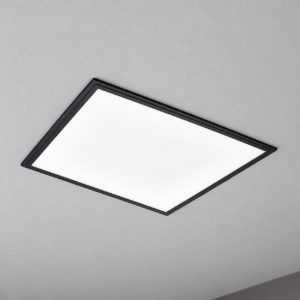 Eglo salobrena 1 plafoniera led 33w 4000k 59,5cm per camera da letto moderna nera