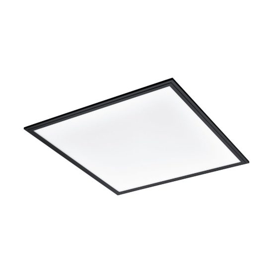 Eglo salobrena 1 plafoniera led 33w 4000k 59,5cm per camera da letto moderna nera