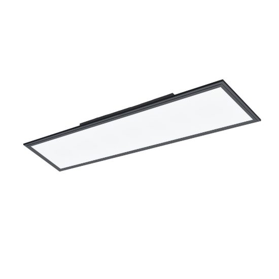 Eglo salobrena 1 plafoniera led 33w 4000k 120cm per ufficio moderna nera