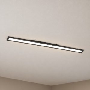 Eglo salobrena 1 plafoniera led 38w 4000k 119,5cm per cucina moderna nera
