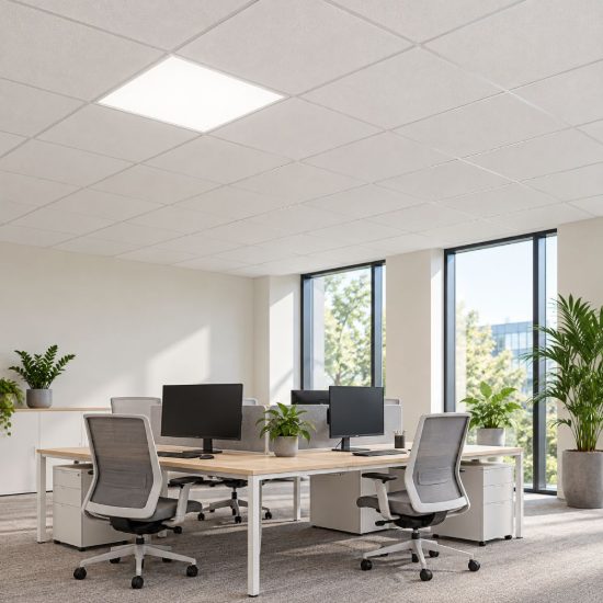 Eglo rabassa pannello led da incasso 34,5w 4000k 59,5x59,5cm per ufficio moderno bianco