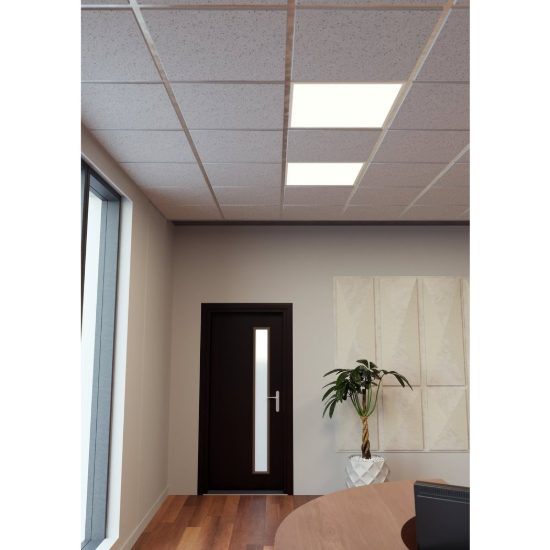 Eglo rabassa pannello led da incasso 34,5w 4000k 59,5x59,5cm per ufficio moderno bianco