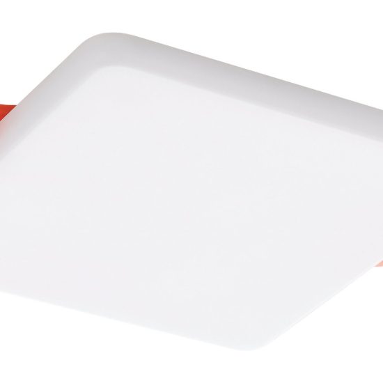 Eglo rapita faretto da incasso per cartongesso led 11,5w 3000k ip65 foro 6,8cm quadrato bianco