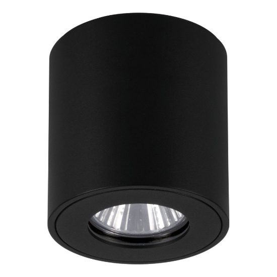 Eglo torrecola faretto da esterno soffitto gu10 8cm ip44 moderno cilindrico nero