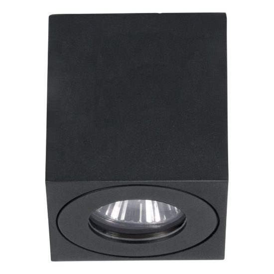 Eglo torrecola faretto da esterno soffitto gu10 8cm ip44 moderno quadrato nero