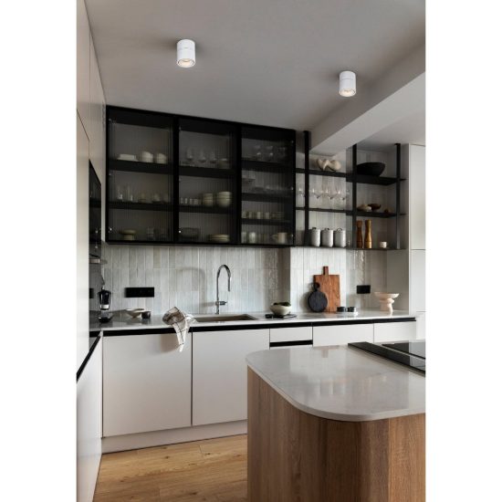 Eglo bohoyo faretto da soffitto led 8w 3000k 10cm moderno cilindrico bianco