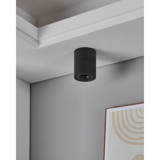 Eglo bohoyo faretto da soffitto led 8w 3000k 10cm moderno cilindrico nero