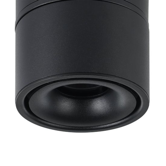 Eglo bohoyo faretto da soffitto led 8w 3000k 10cm moderno cilindrico nero