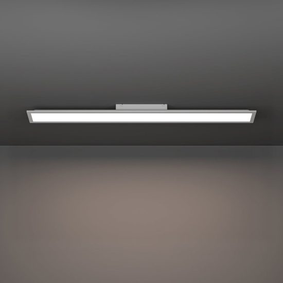 Eglo moradillo r plafoniera led 28,3w 2700k 6500k 119,5cm con telecomando per corridoio bianca