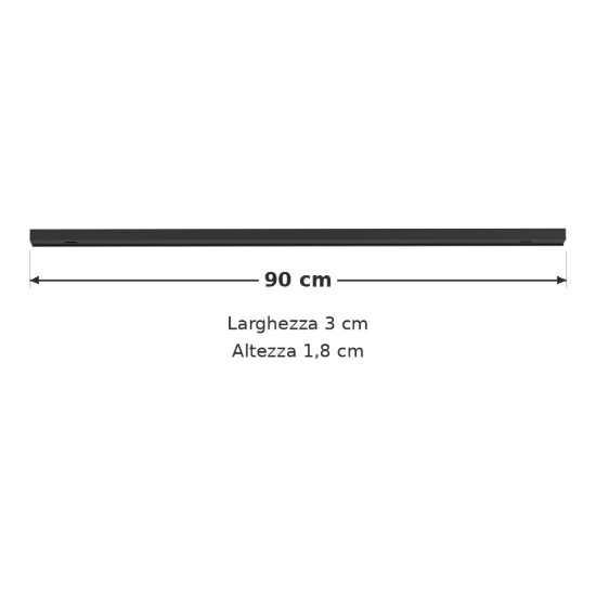 Eglo easyt track binario 90cm nero