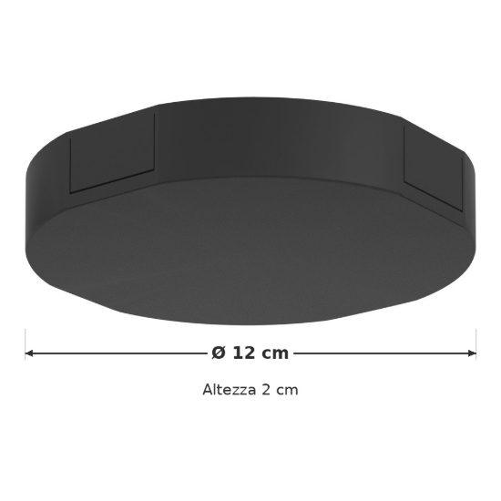 Eglo easyt feeder alimentazione per binario 12cm nera