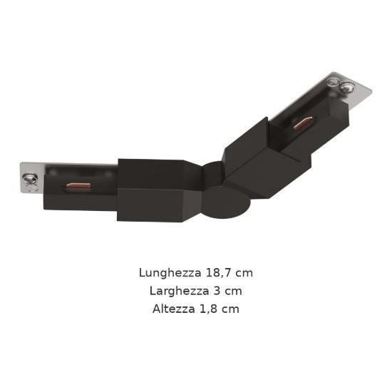 Eglo easyt corner connettore angolare per binario 18,7cm nero