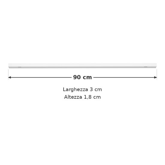 Eglo easyt track binario 90cm bianco