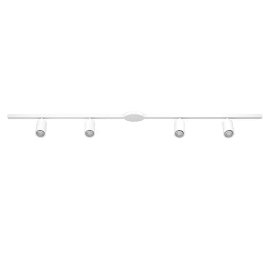 Eglo easyt set 4 spots sistema a binario con 4 faretti gu10 192,5cm moderno lineare bianco