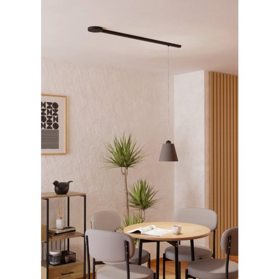 Eglo tplus starter set kit base binario con alimentazione e telecomando 95cm nero