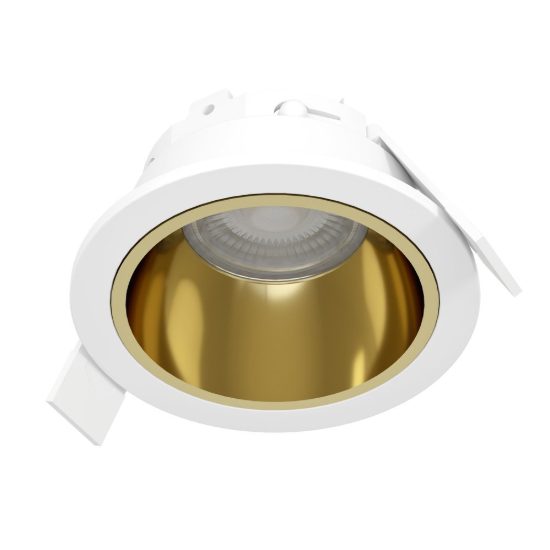 Eglo yebra faretto da incasso per cartongesso led 4,8w cct 2700k 6500k ip44 foro 6,8cm bianco