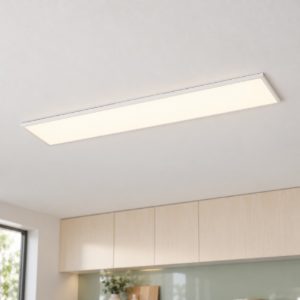 Eglo moradillo r plafoniera led 33,5w 2700k 6500k 119,5cm con telecomando per cucina bianca