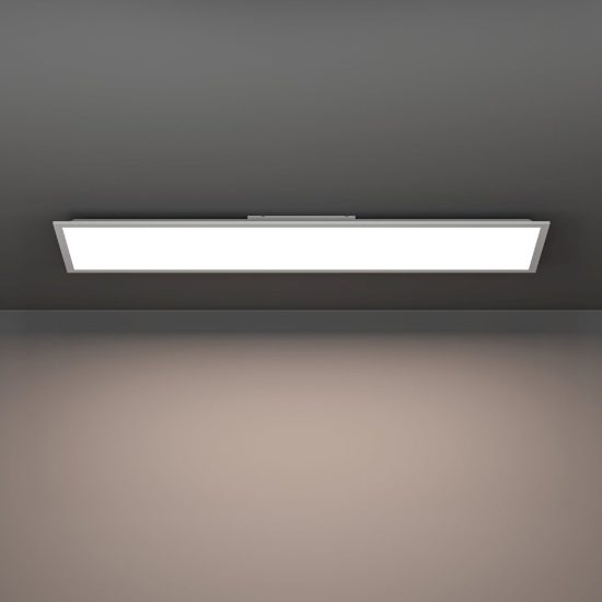 Eglo moradillo r plafoniera led 33,5w 2700k 6500k 119,5cm con telecomando per cucina bianca