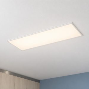 Eglo moradillo r plafoniera led 35,5w 2700k 6500k 119,5cm con telecomando per soggiorno bianca