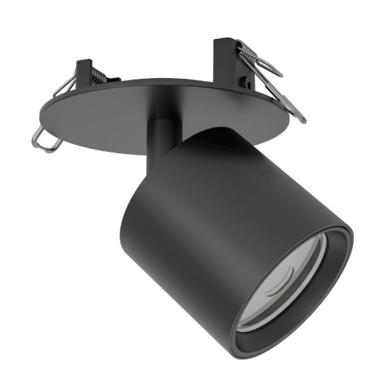 Eglo mengibar tube faretto da incasso per cartongesso orientabile led 4,8w cct nero