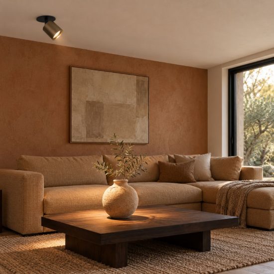 Eglo mengibar tube faretto da incasso per cartongesso orientabile led 4,8w cct bronzo e nero