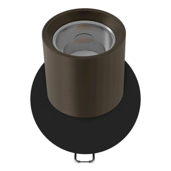 Eglo mengibar tube faretto da incasso per cartongesso orientabile led 4,8w cct bronzo e nero