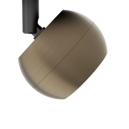 Eglo mengibar sphere faretto da incasso per cartongesso orientabile led 4,8w cct bronzo e nero